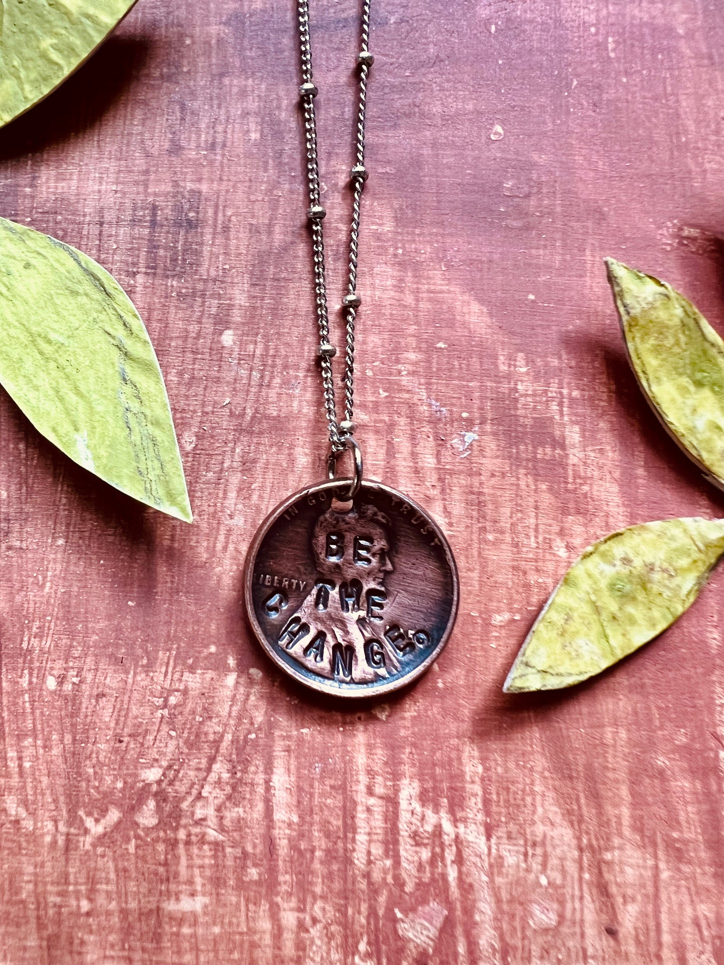 Lucky Penny Necklace. Change charms. Genuine US Penny Necklace.