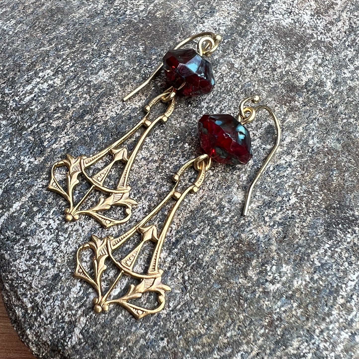 Chandelier Victorian Inspired Earrings - Choice of Color